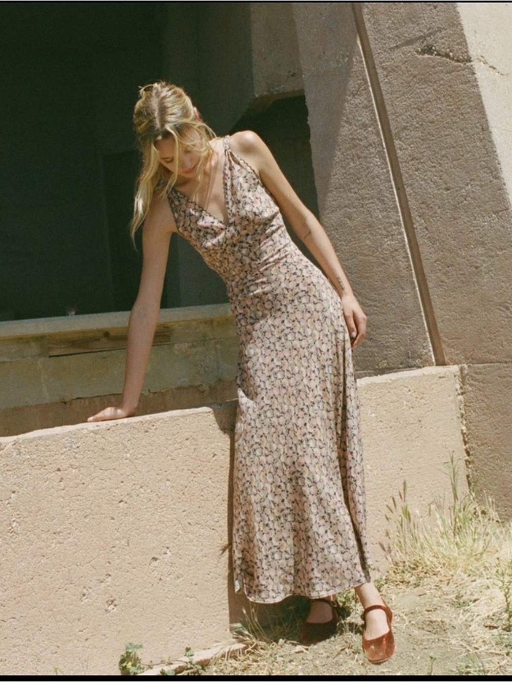 Dôen Brooklyn Silk Maxi Dress Tresors de la Mer Size Small Excellent Like New